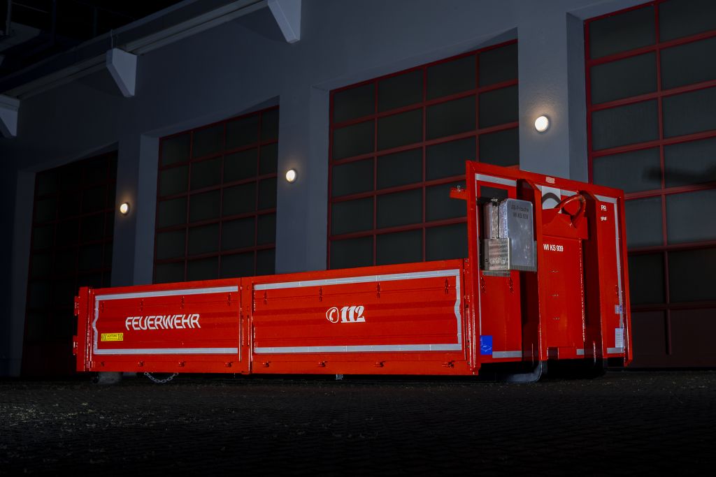 Abrollbehälter Pritsche