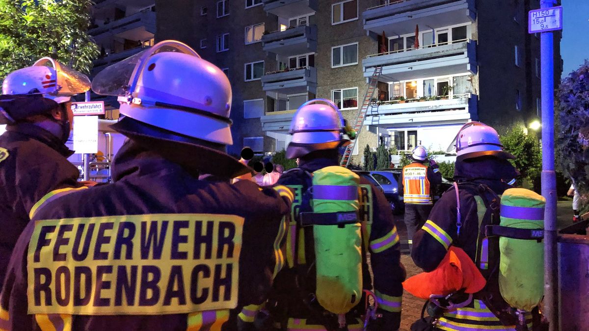 Feuer Menschenleben in Gefahr