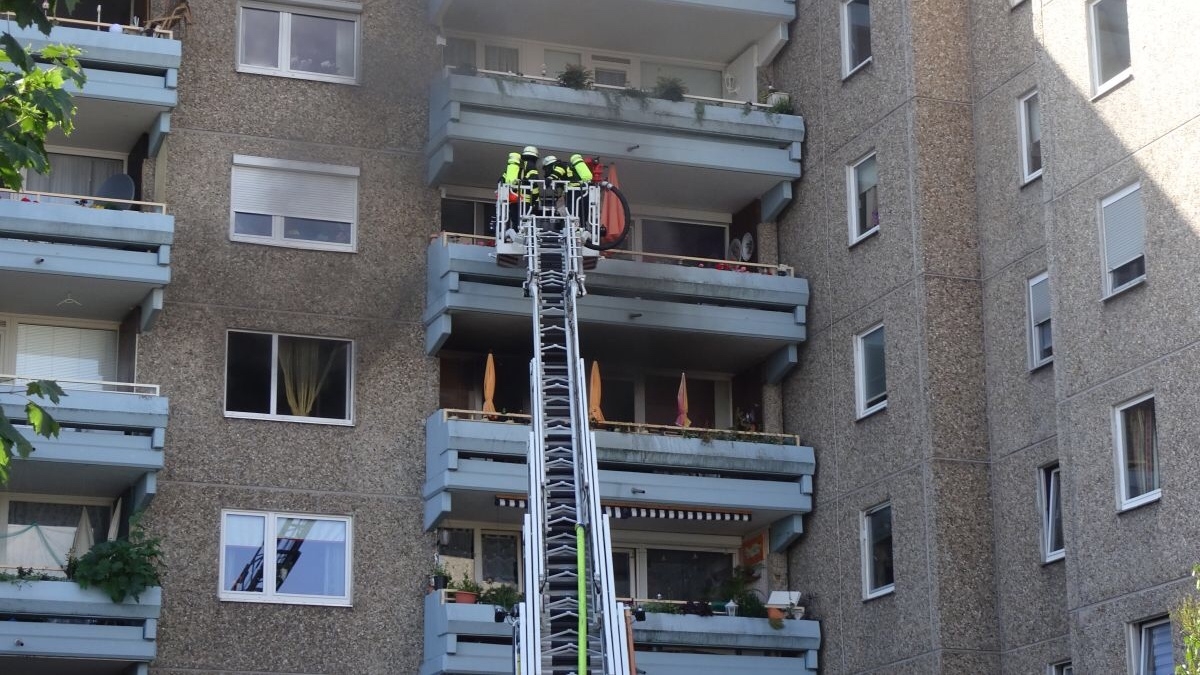 Feuer Menschenleben in Gefahr