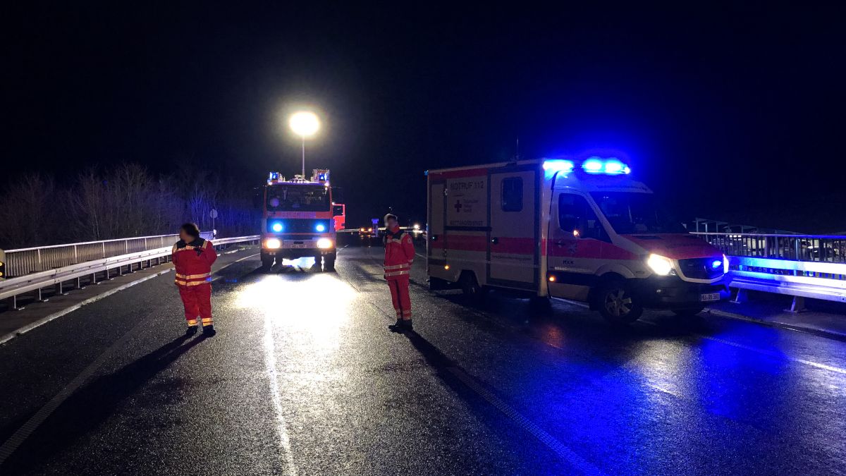 Personensuche nach Verkehrsunfall