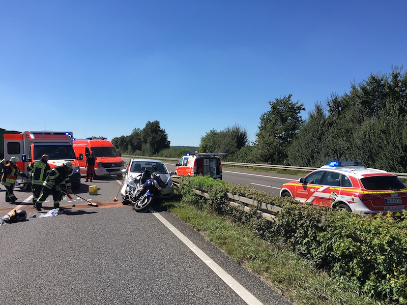 Betriebsmittelauslauf nach Verkehrsunfall