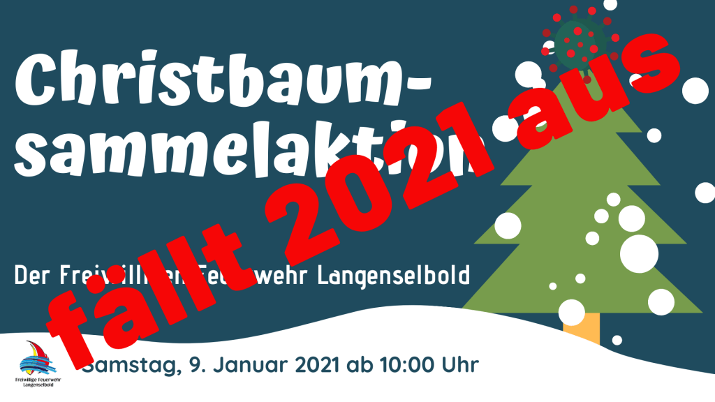 christbaumsammelaktion 2021 plakat